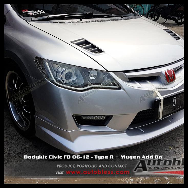 Gratis Ongkir Promo Bodykit Honda Civic Fd Type R Wing Type R Lips Mugen R Shopee Indonesia