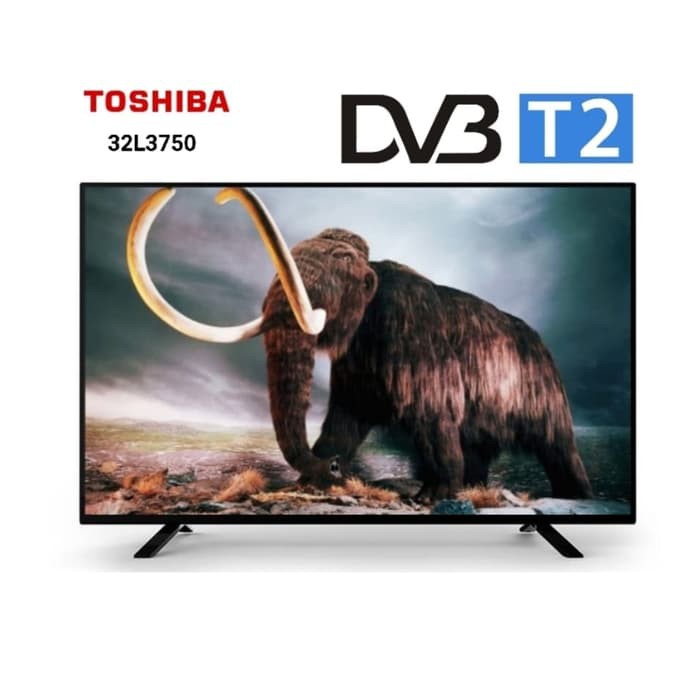 Free Ongkir TOSHIBA 32L3750 DVB-T2 Digital LED TV - Hitam [32 Inch] Promo