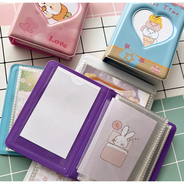 Kawaii Mini 3inch Album Foto Buku Penyimpanan Photocard