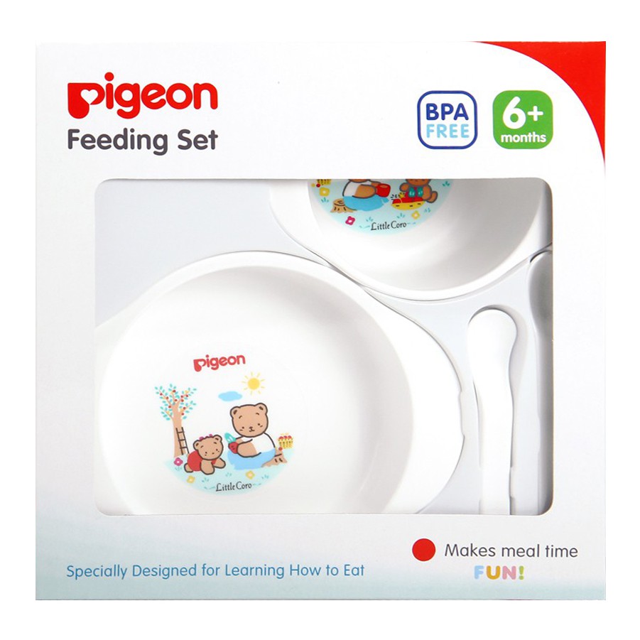 Pigeon Feeding Set Mini Paket Perlengkapan Makan Anak