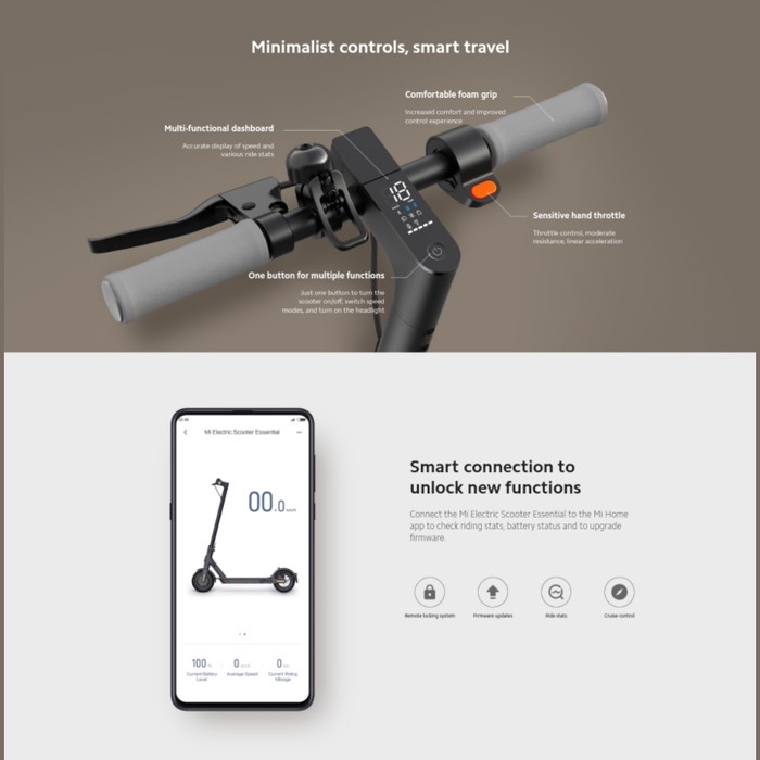 MIJIA ELECTRIC SCOOTER ESSENTIAL - Kick Scooter Skuter Elektrik