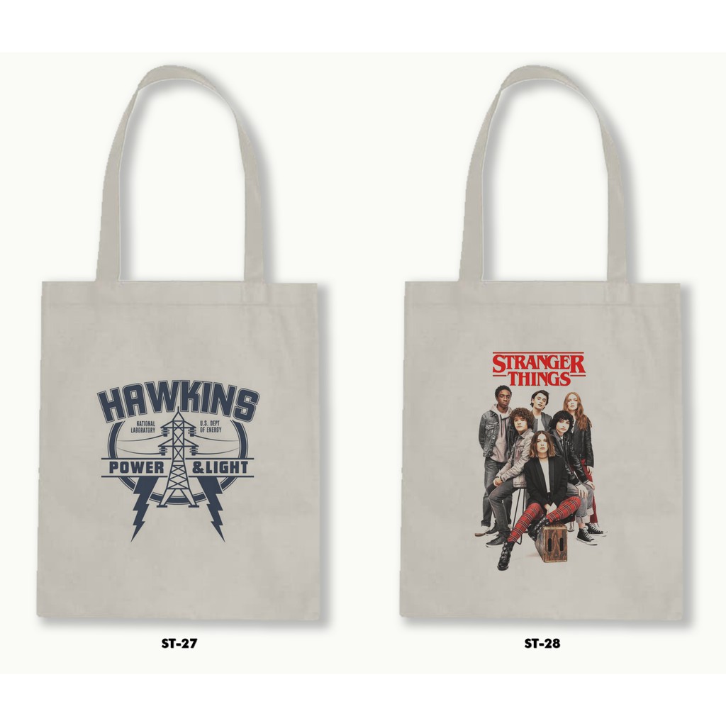 TOTE BAG BLACU - STRANGER THINGS .01