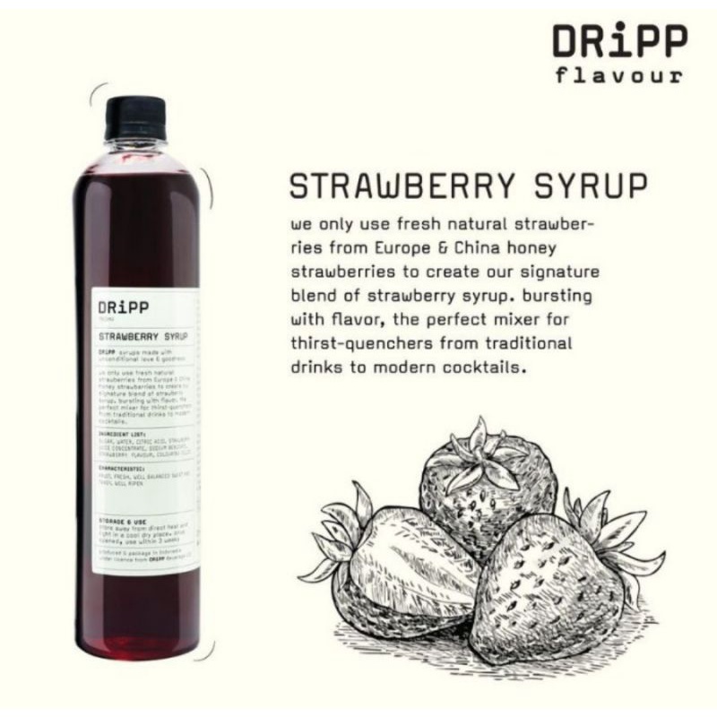 

Dripp syrup minuman sirup strawberry 770ml