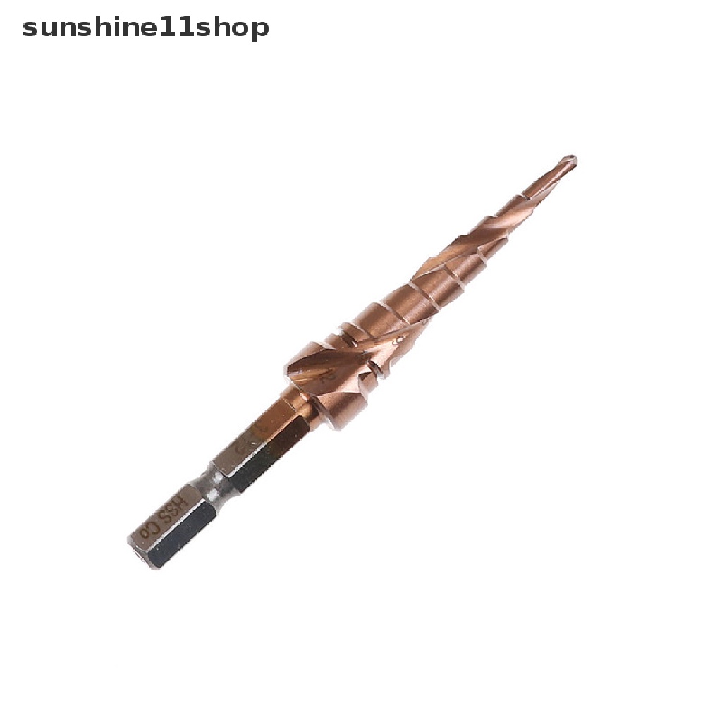 Sho 6.35mm Mata Bor Pagoda Hex Shank HSS Cobalt Bentuk Kerucut Ukuran 3-12mm