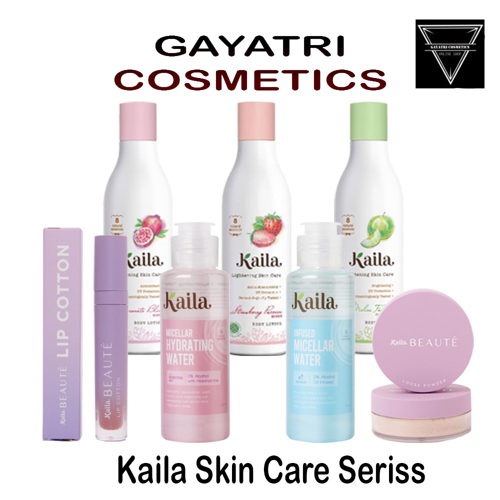 KAILA  Lightening  Skin Care Seris Body Lotion/ Lip Cotton/ Micellar water