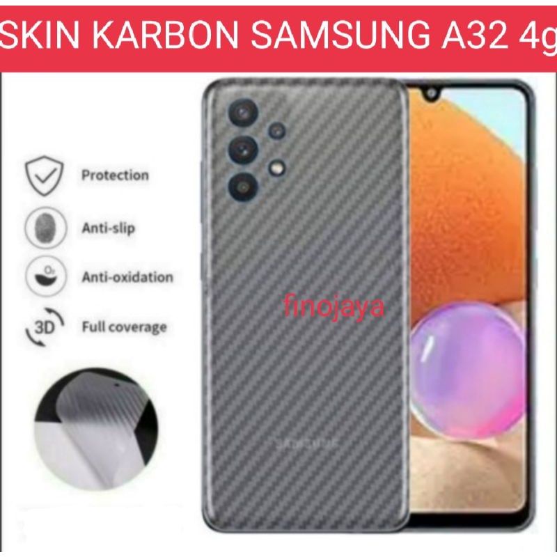 Skin/Garskin/Sticker/Anti Jamur type hp, Samsung A30/A30S/A32 4G/A32 5G/A31/M31/A50/A50S/A70/A70S/A71/A72 4G/A72 5G/M20/A/M21S/M22 4G/M22 5G/M30S/M32 4G/M32 5G/M50/M50S/A52 4G/A13/A52 5G/M52 4G/M52 5GCarbon Fiber Pelindung belakang hp anda dari kotoran.