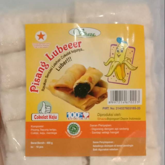 

Pisang luberr cokelat keju