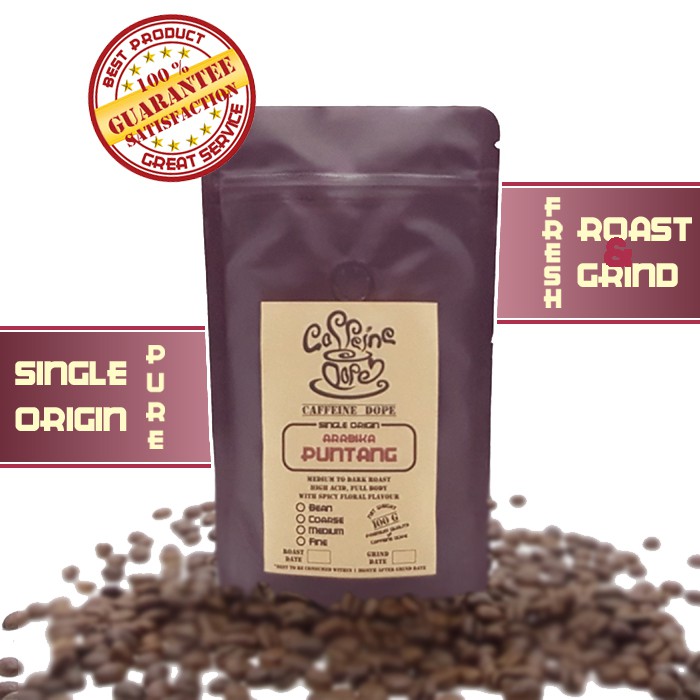 

Kopi Arabika Puntang 100 Gr Single Origin Bean/Biji & Ground/Bubuk