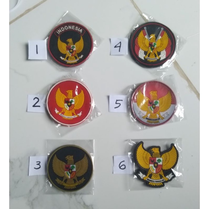 PATCH RUBBER EMBLEM KARET BERPEREKAT GARUDA