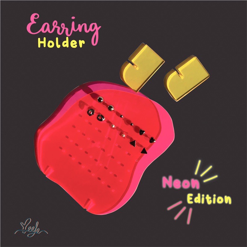 Earring holder neon edition | Tempat anting akrilik