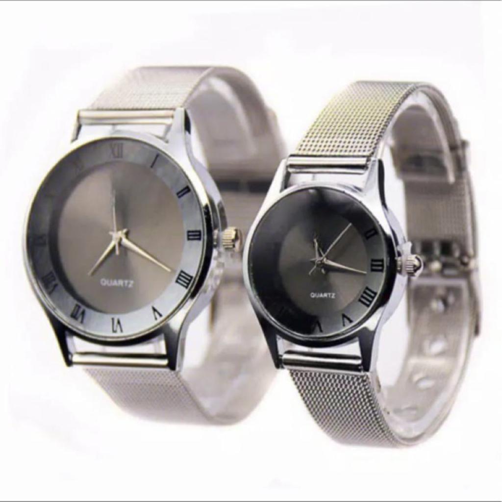 Jam Tangan Couple/Pria/Wanita Fashion Korea Style CKK-15 Rantai Pasir