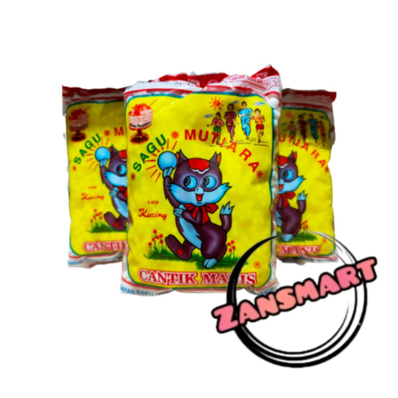 

Sagu Mutiara Cap Kucing Cantik Manis 100gr