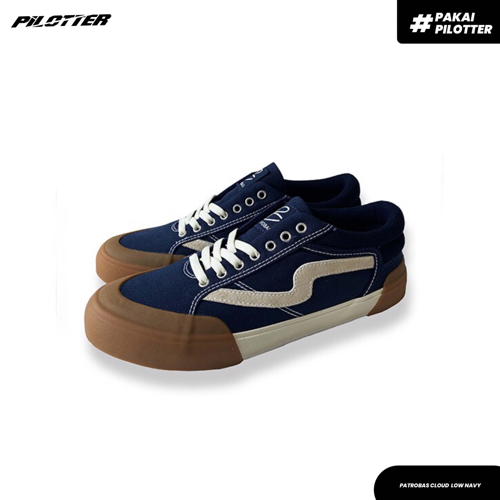SEPATU PRIA PATROBAS CLOUD LOW NAVY ORIGINAL SNEAKERS LOW PATROBAS ORIGINAL SEPATU WANITA PATROBAS
