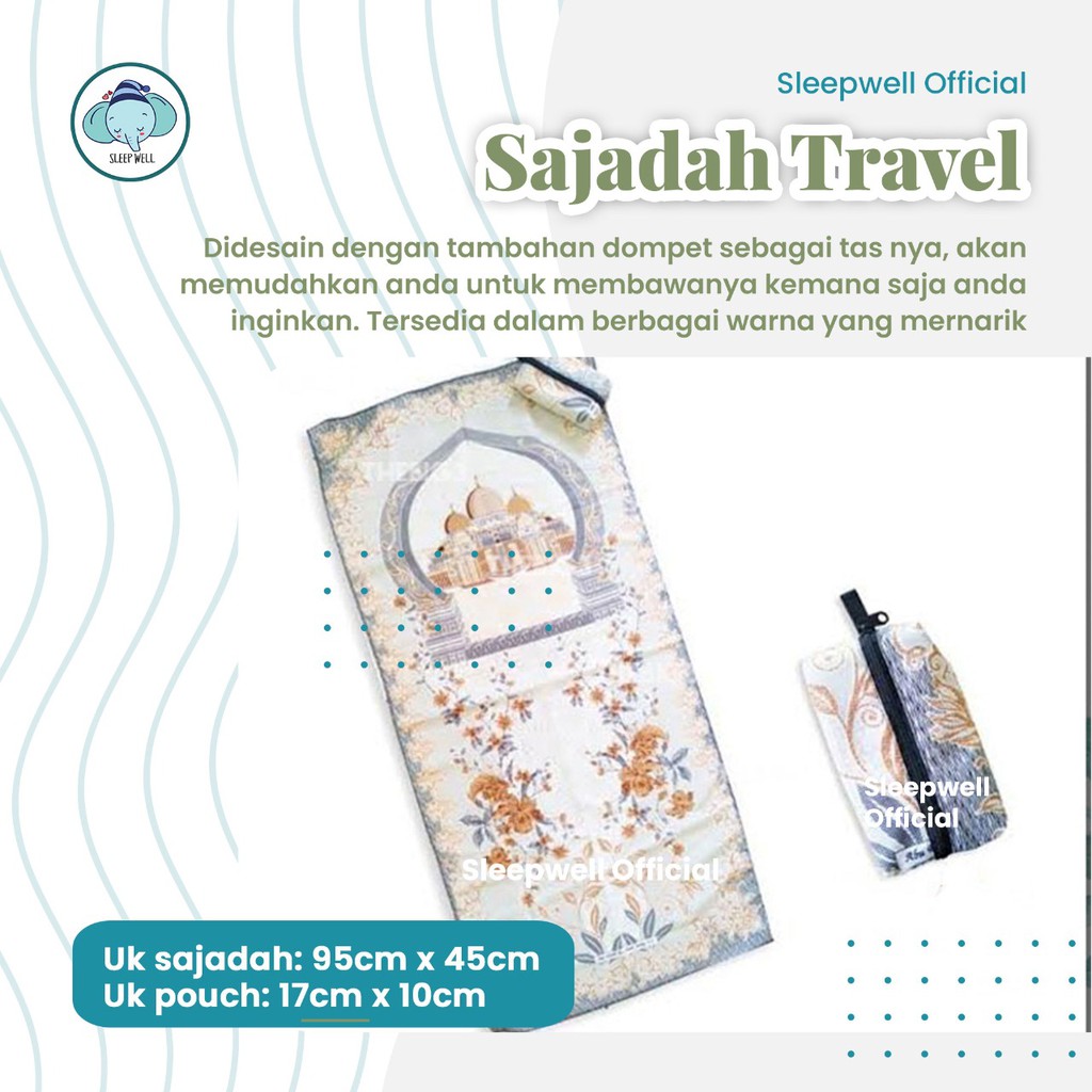 Sajadah Travel Tas Dompet Motif Abu Dhabi Turkey ( 5 Warna Series ) SW