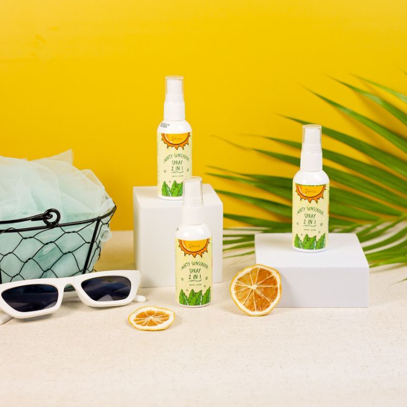 [READY] MINTY SUNSCREEN LEA GLORIA 60ML BPOM