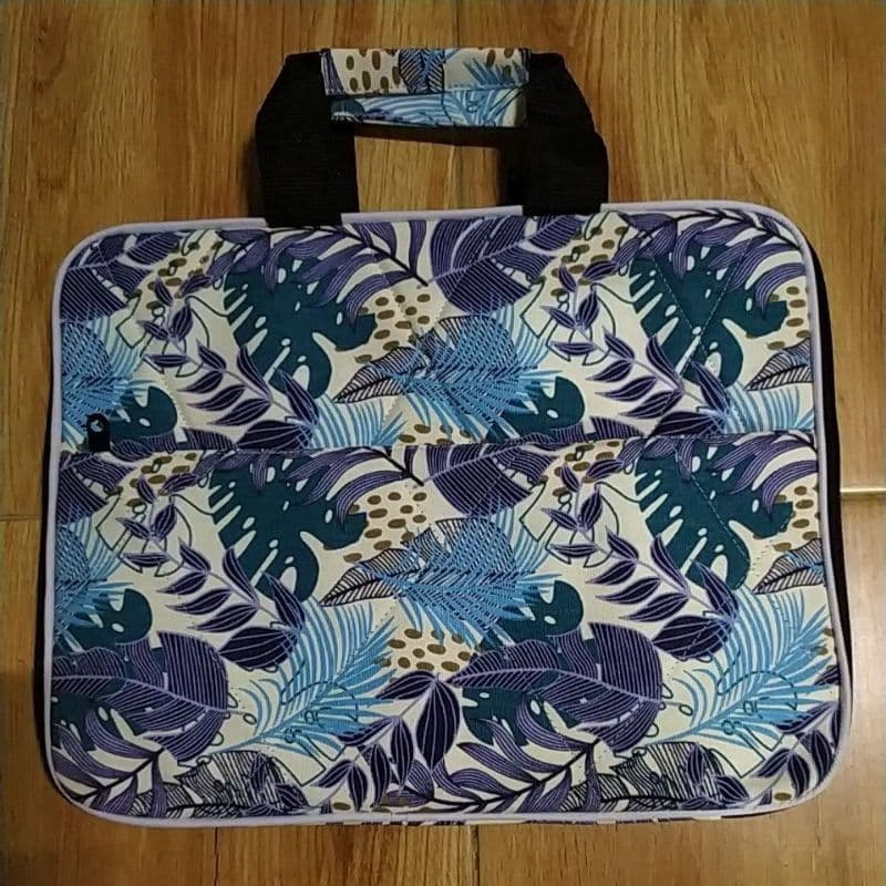 COD Tas laptop / tempat laptop GROSIR bahan kanvas motif terbaru (37x27cm) 14 in