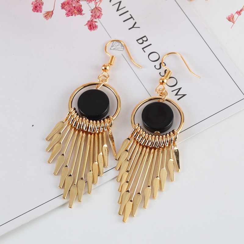 Anting Artistic Long Drop Fashion Model Korea Terbaru Elegant