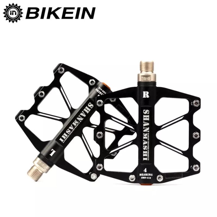 Pedal sepeda gunung alloy 4 bearing - Merah