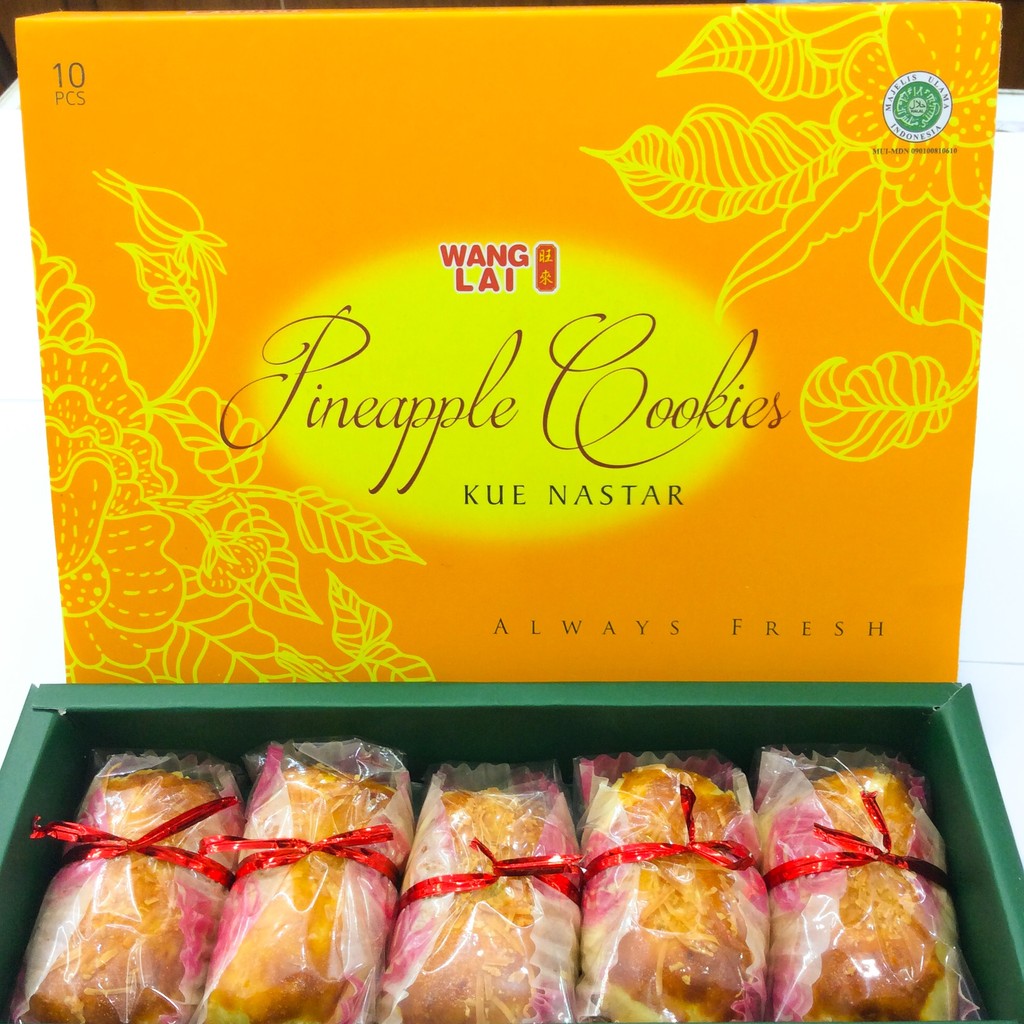 

Kue Nenas Nastar WangLai Medan Halal Pineapple Cookies oleh oleh spesial Wang Lai