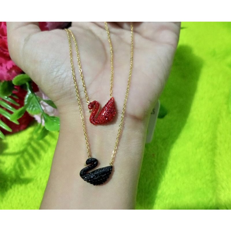 kalung titanium motif bebek