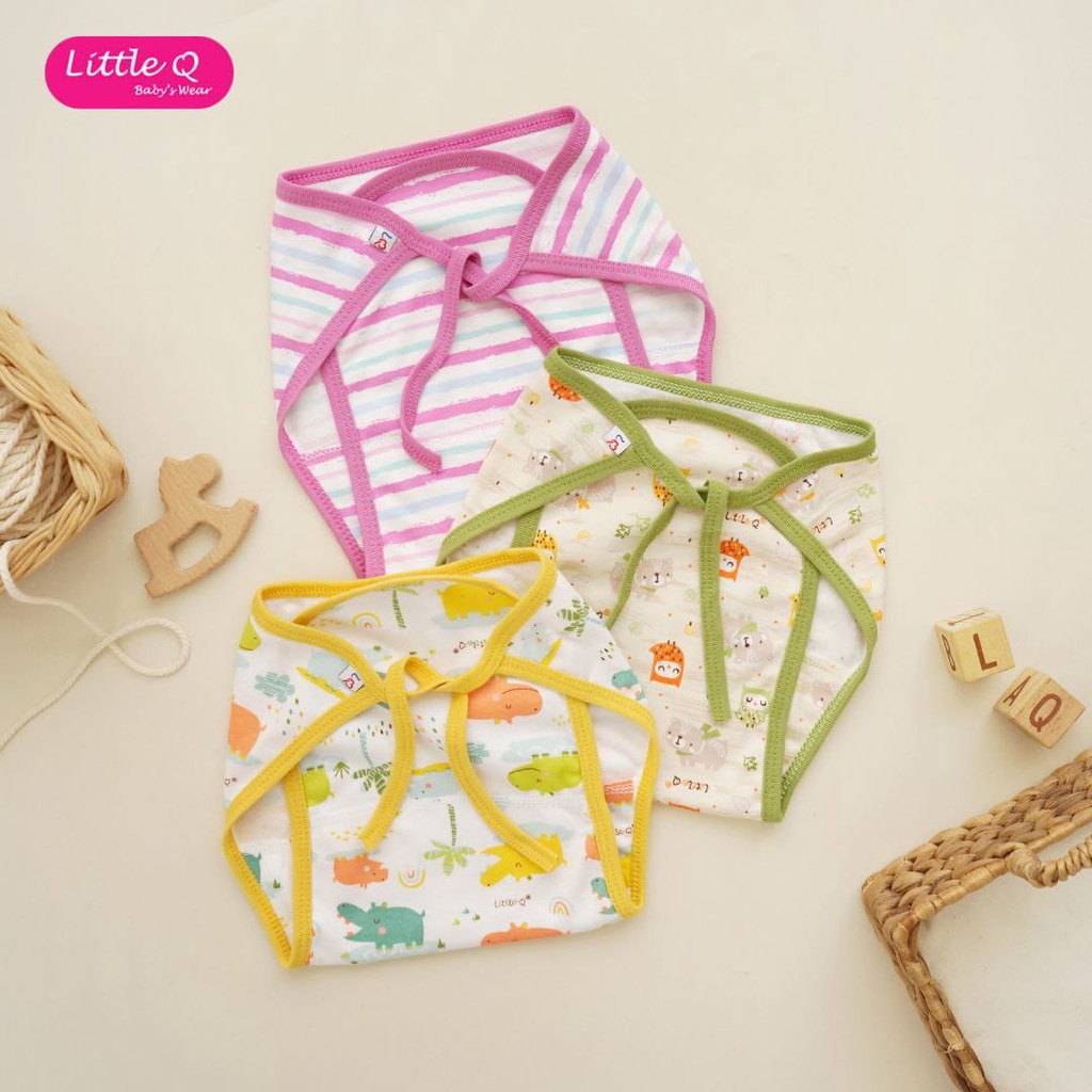 Little Q Popok Kain Bayi Motif Isi 6pcs