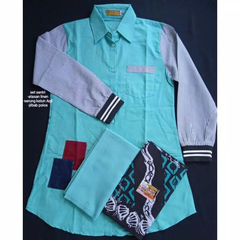Atasan santri putri / tunik santri / busana santri putri