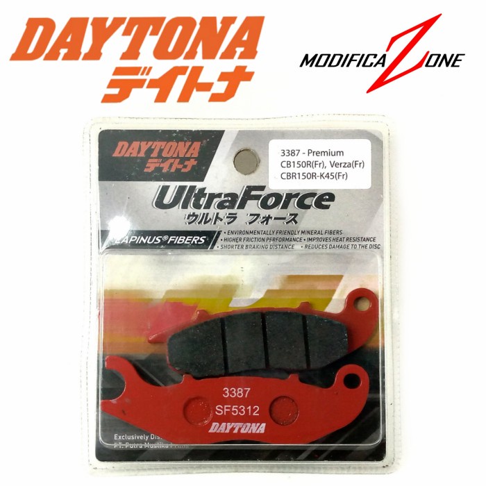 kampas rem daytona lapinus fibers depan CBR150 CB150R K45 - 3388
