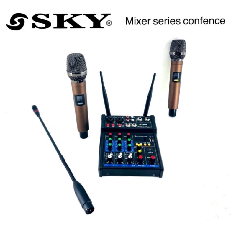 Mixer Mini Podcast Conference SKY Audio Garansi Resmi 2 Tahun