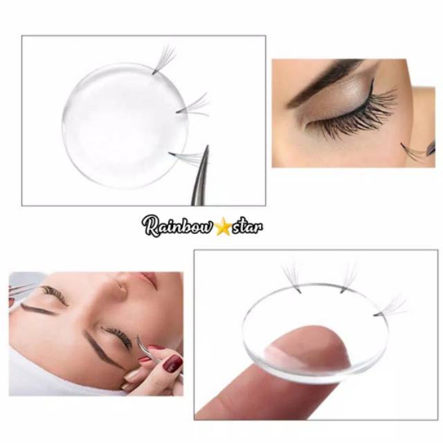 Silicone Lash Russian Pallet / Tatakan Bulu Mata Russian / Silicone Round Volume Eyelash