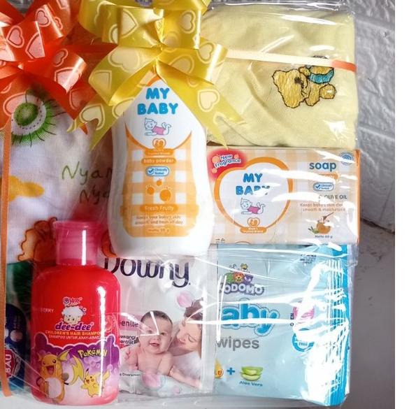 ✪ Star seller Hampers bayi murah lengkap / kado tilik bayi/ sambang bayi packing aman rapi bublewarp