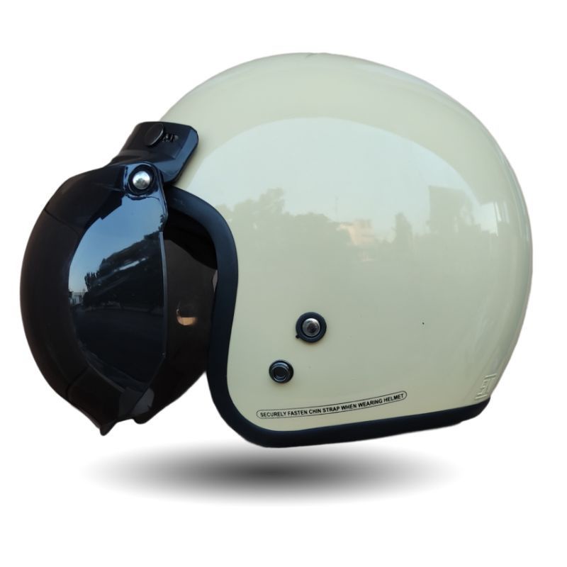 HELM BOGO POLOS FUL LEHER ORIGINAL SNI