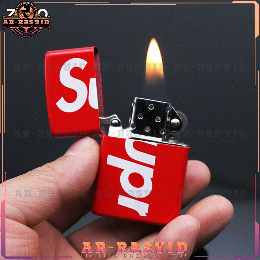 BISA COD! Korek Api Minyak Zippo Matte Merah Red Supreme