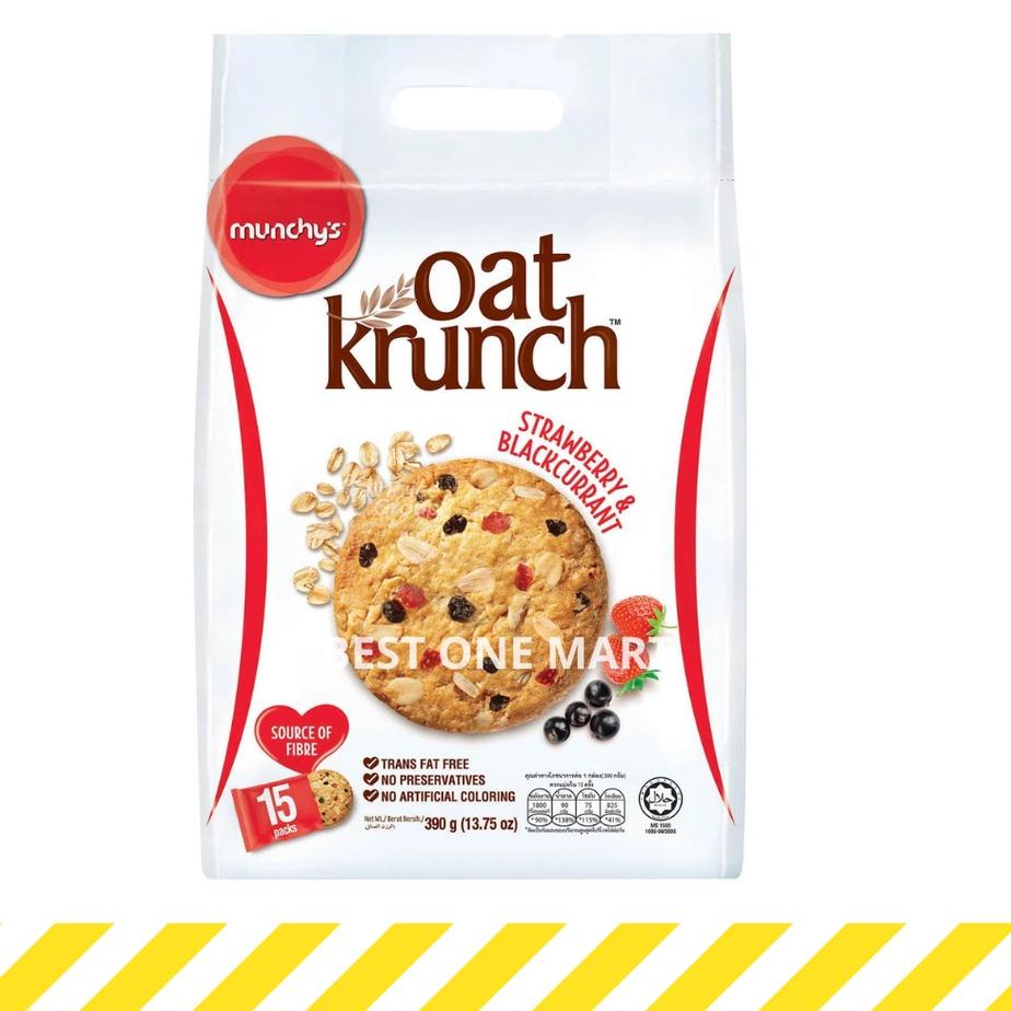 

SALE✅Munchys Oat Krunch 390 g - Dark Chocolate - Chunky Hazelnut - Strawberry Blackcurrant|KD8
