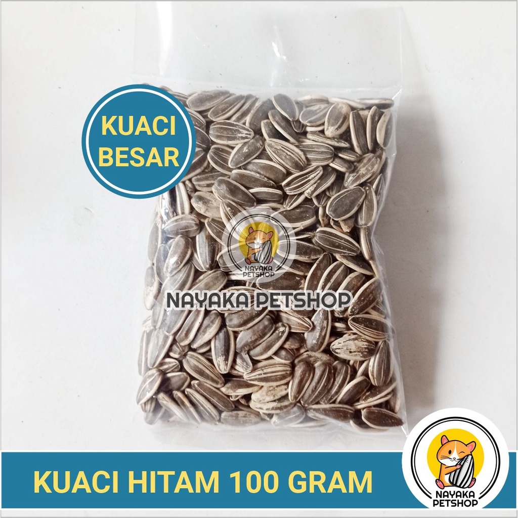 Kuaci Hamster Hitam 100 gr Snack Makanan Hamster Pakan Murah