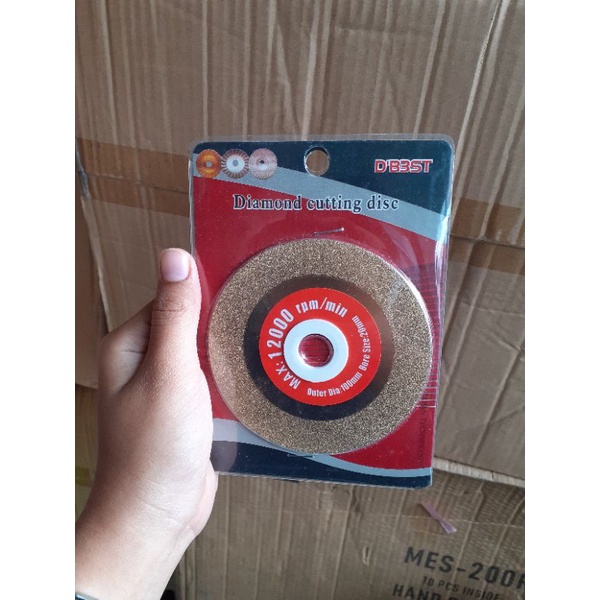 Cutting Disc Diamond Wheel 4&quot; Mata Pisau Potong Kaca Batu Akik Keramik Marmer 4 Inch Mata Pisau Gerinda