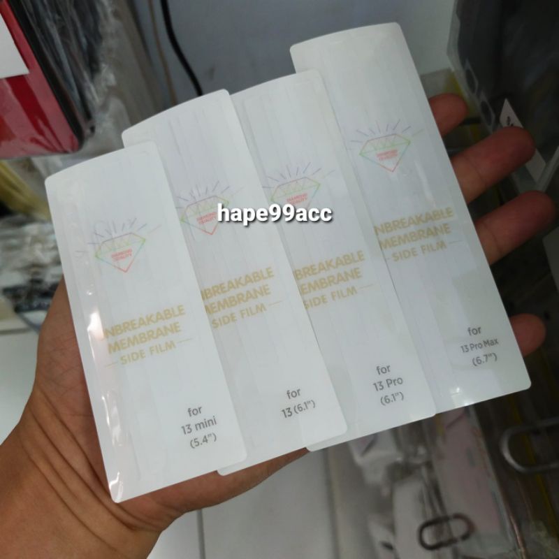 iphone 13  Mini Pro Pro Max anti gores hydrogel bazel samping side body