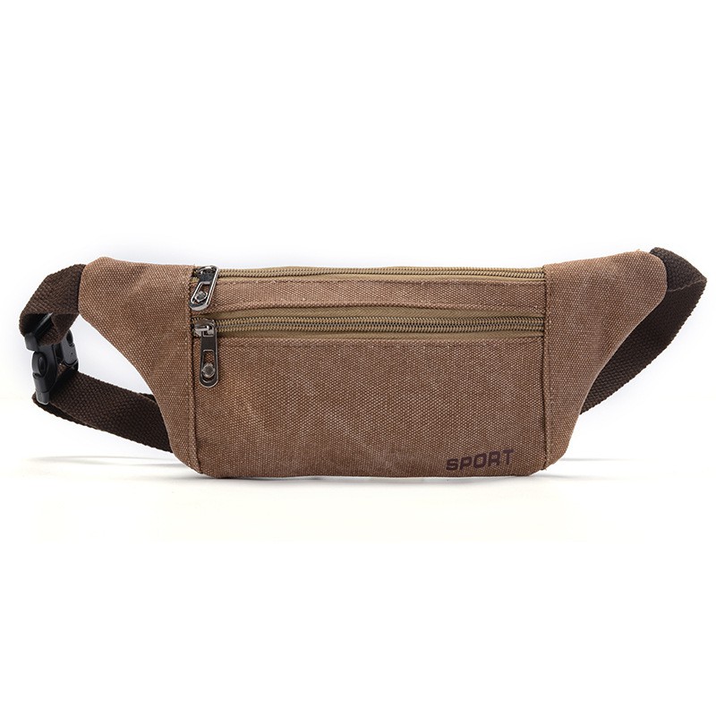 Mainland Tas Pinggang Fanny Pack Kasual Kanvas Waist Bag Outdoor TS202