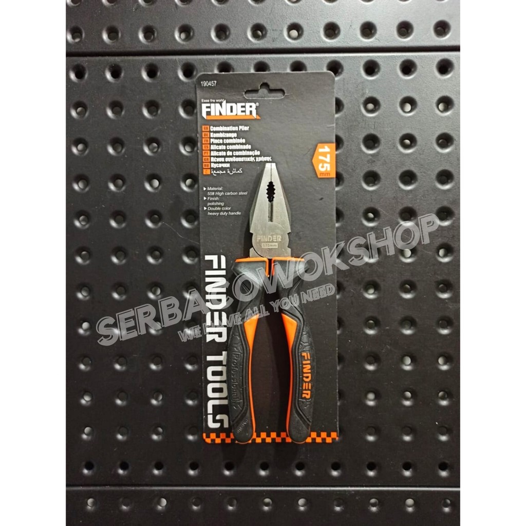 Finder Tang Kombinasi Jepit 7 Inch Linesman PLiers 7 Inci Heavy Duty Termurah Berkualitas