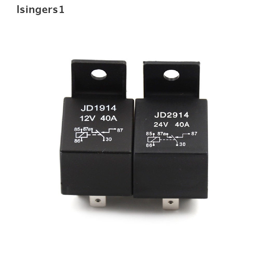 (lsingers1) Relay 5-Pin 40A DC 12V / 24V Untuk Lampu Depan Mobil