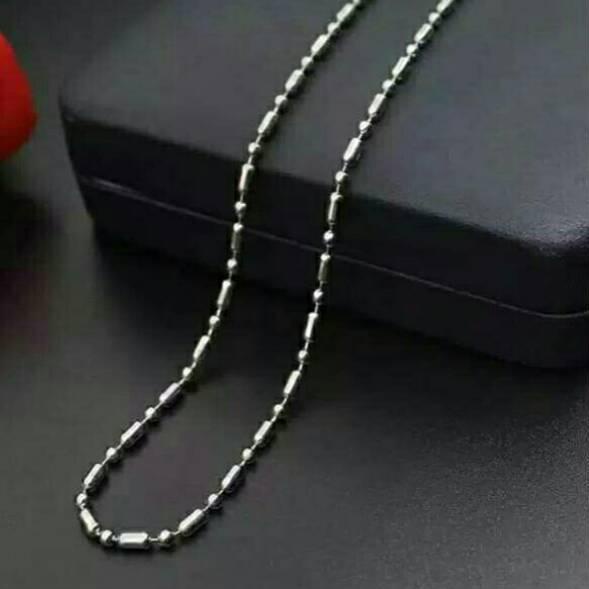 Terupdate Minggu Ini Kalung MCI / Rantai titanium ASLI / Monel anti karat selamanya / kalung Bambu p