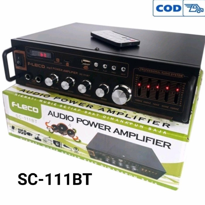 MURAH~Audio Power Amplifier Ampli Fleco SC-111BT Bluteooth | FMS