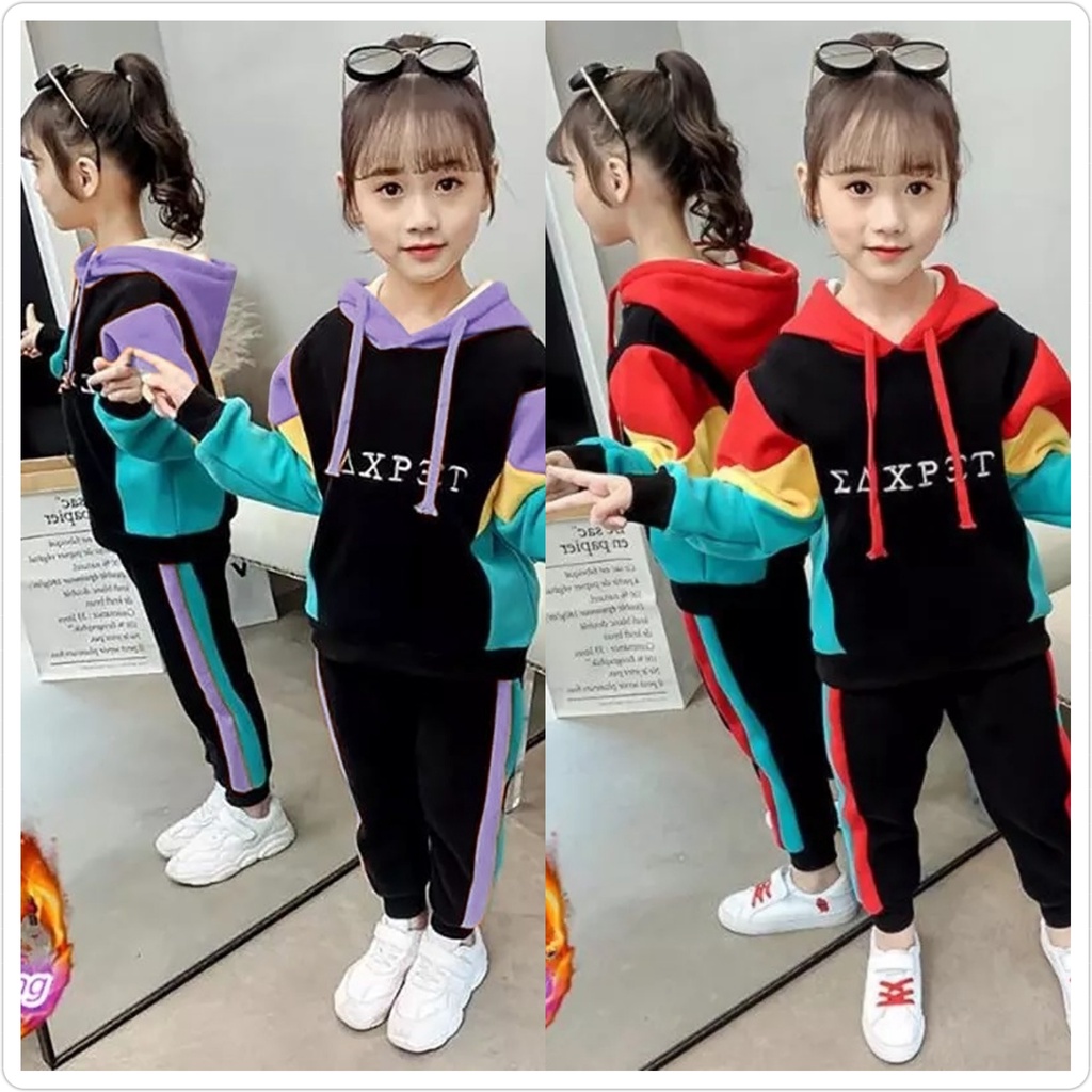 Baju Setelan Anak Perempuan Olahraga Jogging Terbaru 2022 Setelan Training Olahraga Anak Model Kekin