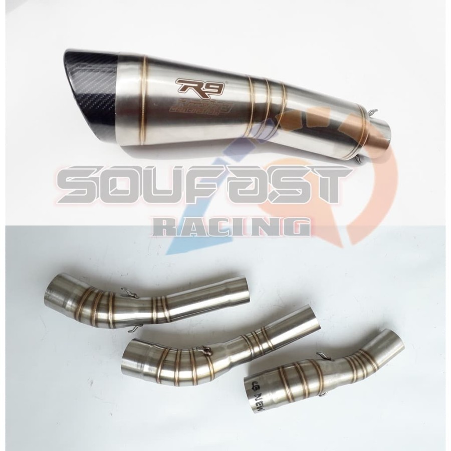 knalpot racing neew cbr150r cbr150r new cb150r slip on knalpot r9 h2