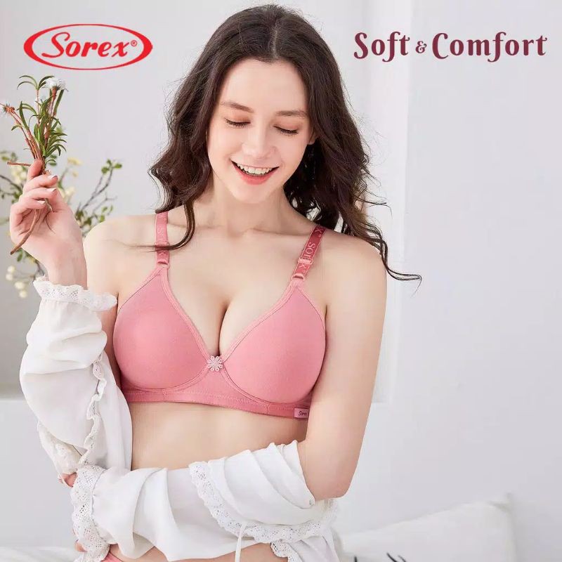 SOREX Bra soft &amp; Comfort 17228 Busa tanpa kawat setara cup B-C