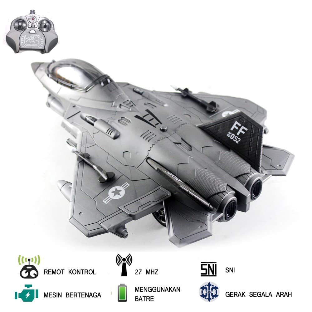 Mainan Mobl Remot Kontrol RC Pesawat Super Combat