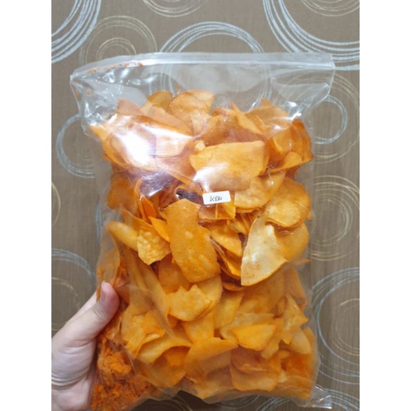 

KERIPIK SINGKONG 500GR / KERIPIK SINGKONG JUMBO SIZE / CEMILAN CASSAVA CHIPS