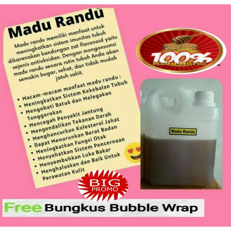 Madu Randu Asli 1kg/ Madu Asli 1kg