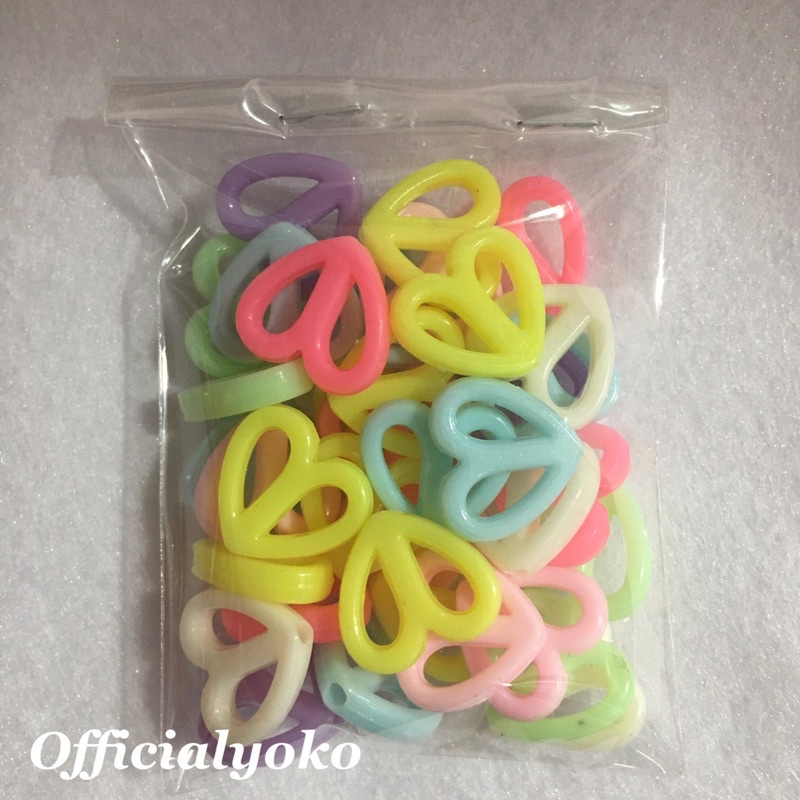 Manik Hati Belah Warna Pastel (15gram)