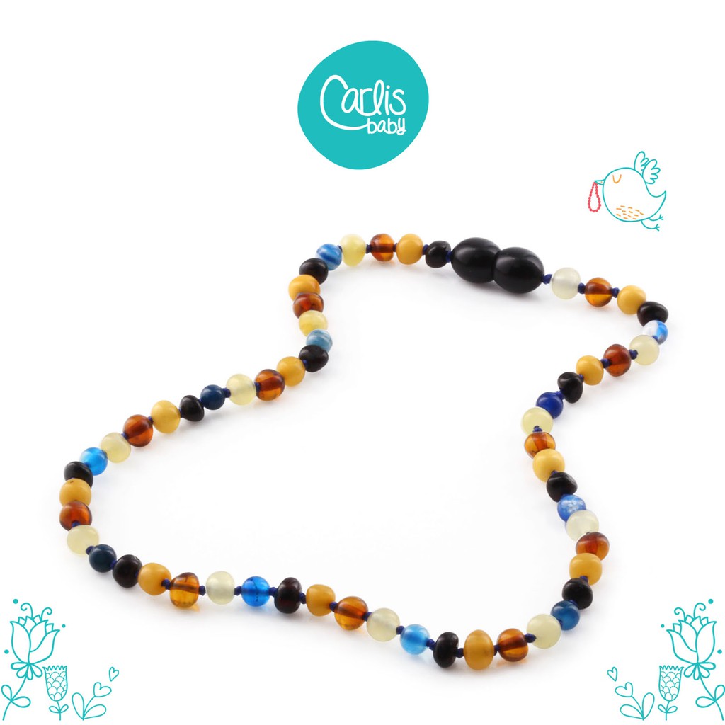 AGL34 Kalung dan Gelang Amber Tumbuh Gigi Bayi By Carlis Baby