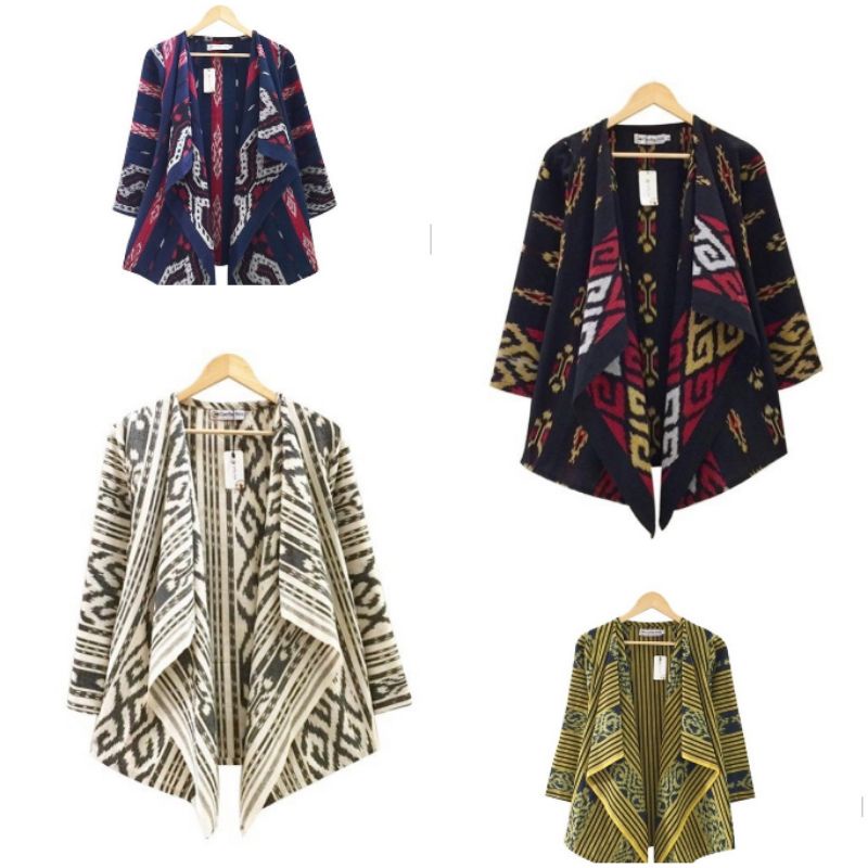 outer blazer wanita batik tenun troso original
